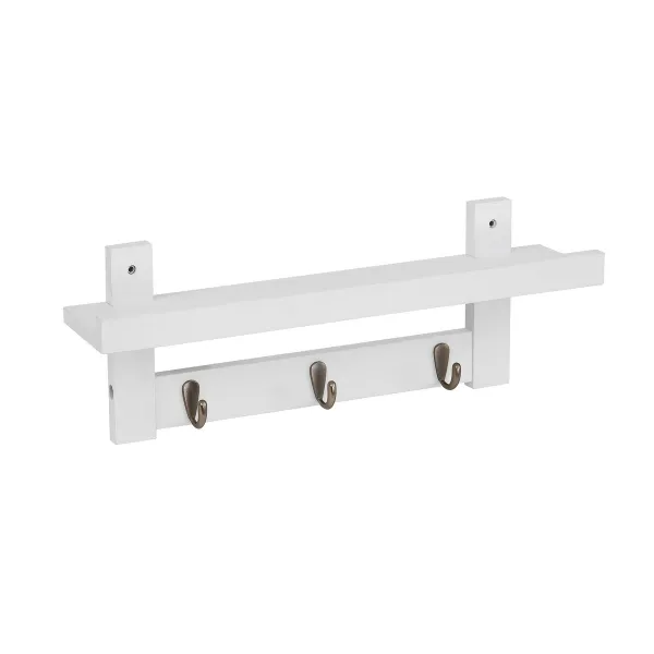 Riiulid Valge Bambus 49 x 12 x 18 cm
