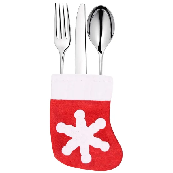 Christmas Cutlery Sock Springos CA0607, 9.5 x 15 cm, 3 pcs