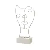 Декоративная фигура Белый Серебристый Керамика Железо 18,5 x 8 x 34,3 cm