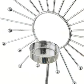Candleholder White Silver Ceramic Iron 18,4 x 8,4 x 29,1 cm