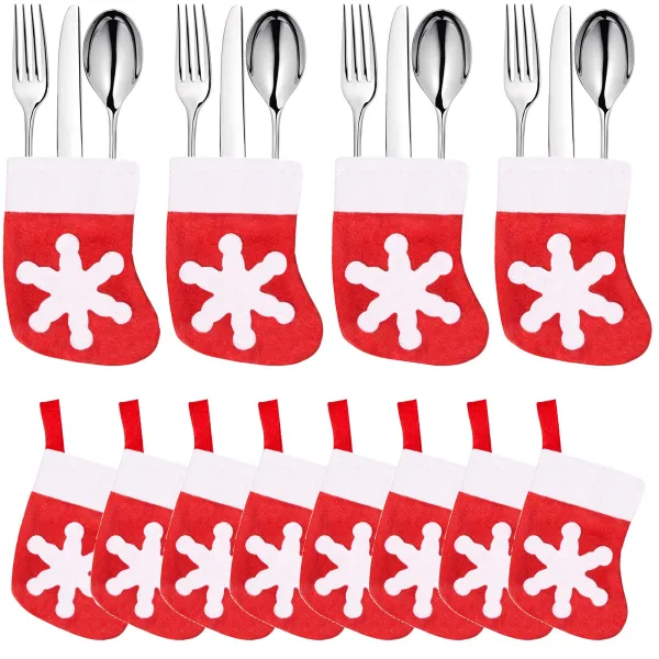 Christmas Cutlery Sock Springos CA0607, 9.5 x 15 cm, 3 pcs