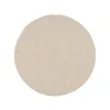Carpet White Beige 90 x 90 x 0,2 cm