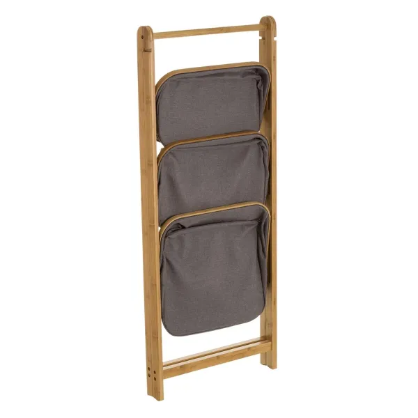 Bathroom Shelves Grey Natural 45 x 34 x 109 cm