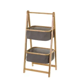 Bathroom Shelves Grey Natural 45 x 36 x 98 cm