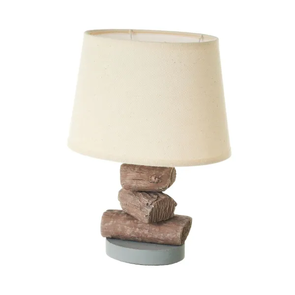 Galda lampa Balts Brūns Bēšs 40 W 220-240 V 26 x 19 x 35 cm