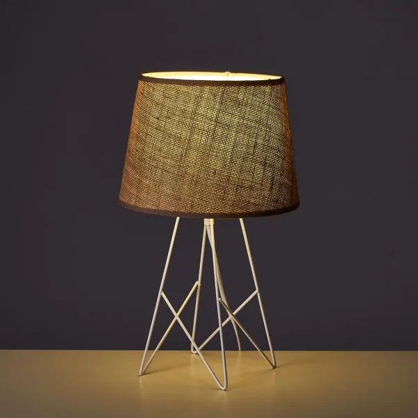 Stalinė lempa Balta Ruda 40 W 220-240 V 23 x 23 x 39 cm