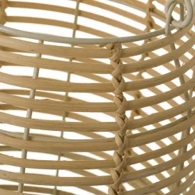 Lantern Natural Iron Rattan 21 x 21 x 32 cm