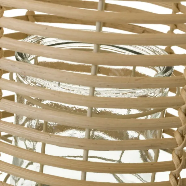Lantern Natural Iron Rattan 21 x 21 x 32 cm