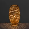 Stalinė lempa Natūralus Metalinis Bambukas 40 W 220-240 V 20 x 20 x 35 cm