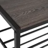 Mēteļu plaukts Melns Dzelzs 76,2 x 35 x 177,5 cm