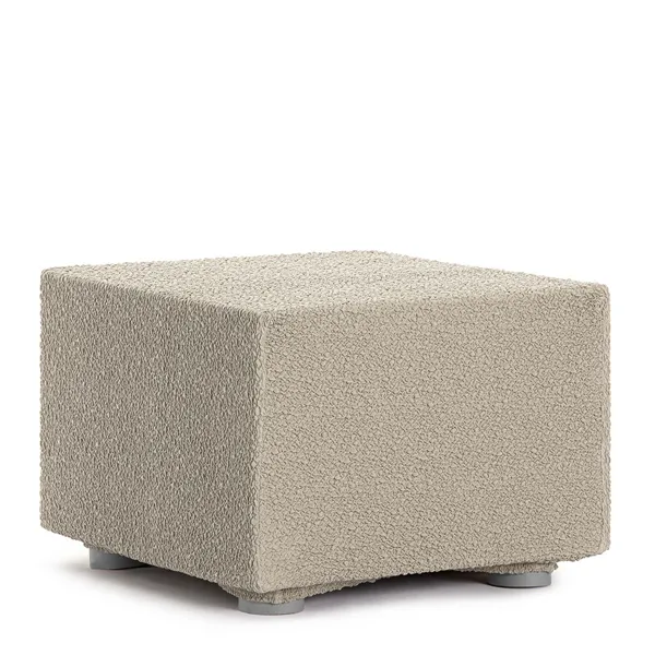 Pouffe cover Eysa ROC White 100 x 65 x 100 cm