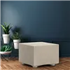 Pouffe cover Eysa ROC White 100 x 65 x 100 cm