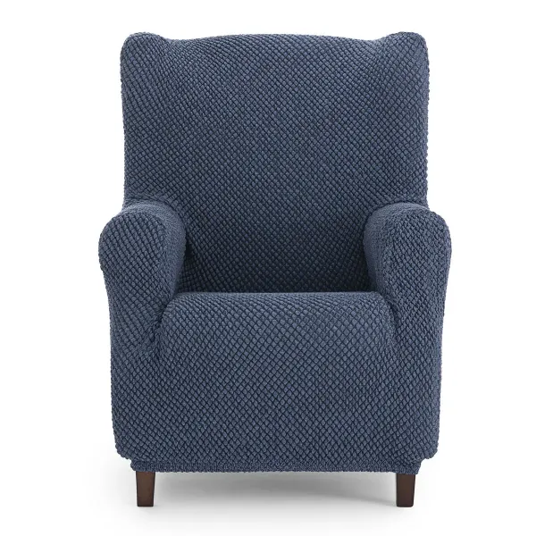 Wingback chair cover Eysa THOR Blue 80 x 110 x 90 cm