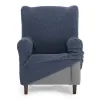 Wingback chair cover Eysa THOR Blue 80 x 110 x 90 cm