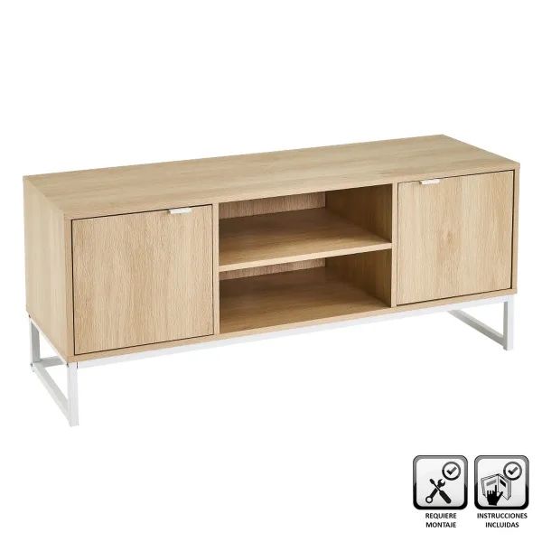 TV mēbeles Balts Dabisks 120 x 39 x 52,5 cm