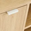 TV furniture White Natural 120 x 39 x 52,5 cm