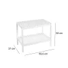 Bathroom Shelves White 64 x 37 x 53 cm