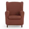 Wingback chair cover Eysa ULISES Brown 80 x 100 x 90 cm