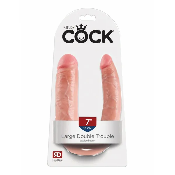 Double Penetration Stroker Pipedream - King Cock Natural