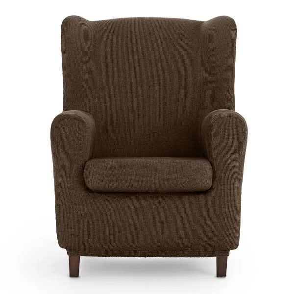 Wingback chair cover Eysa ULISES Brown 80 x 100 x 90 cm