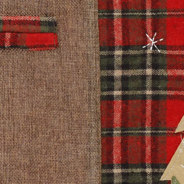 Christmas table mat 44x33cm red with reindeer