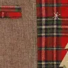 Christmas table mat 44x33cm red with reindeer