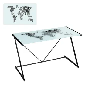 Šoninis staliukas COUNTRIES WORLD Balta Matinė galinė dalis 120 x 60 x 75 cm