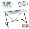 Mazs galdiņš COUNTRIES WORLD Balts Melns matēts 120 x 60 x 75 cm