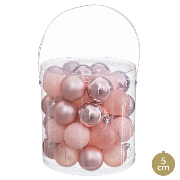 Kuuseehted Roosa Plastmass Ø 5 cm (40 Ühikut)