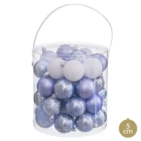 Joulupallot Sininen Muovinen Ø 5 cm (40 osaa)
