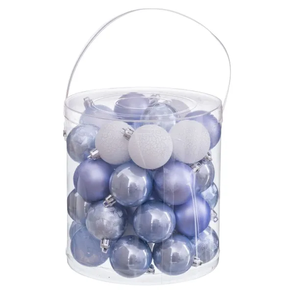 Joulupallot Sininen Muovinen Ø 5 cm (40 osaa)