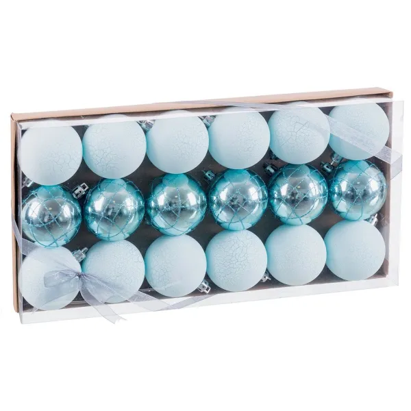 Kuuseehted Sinine Plastmass Ø 6 cm (18 Ühikut)