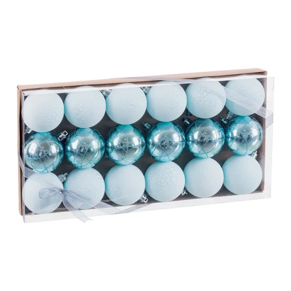 Eglutės rutuliukai Mėlyna Plastmasinis Ø 5 cm (18 vnt.)