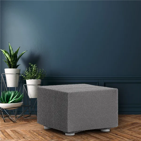 Pouffe cover Eysa ROC Dark grey 100 x 65 x 100 cm