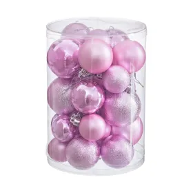 Eglītes rotājumi Rozā Plastmasa (27 gb.)