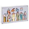 Christmas nativity set Multicolour Resin Nativity/Bethlehem 20 x 12 x 3 cm