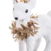 Новогоднее украшение Белый Золото Oленем 19 x 10 x 27 cm