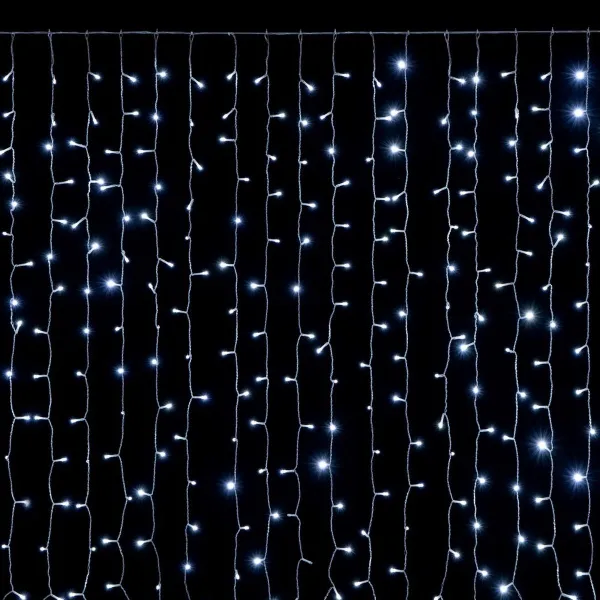 LED žibintų vainikas Balta 200 x 0,5 x 100 cm