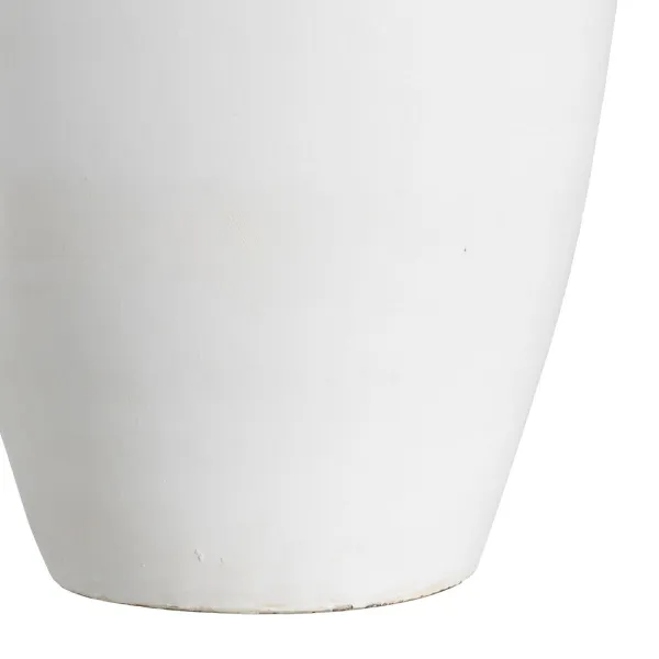 Vase White Terracotta 26 x 28 x 60 cm