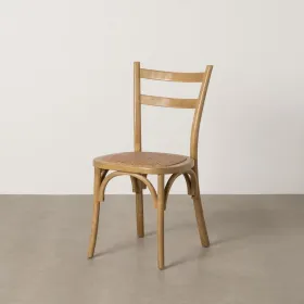Dining Chair Natural Rattan Elm wood 45 x 54 x 88,5 cm