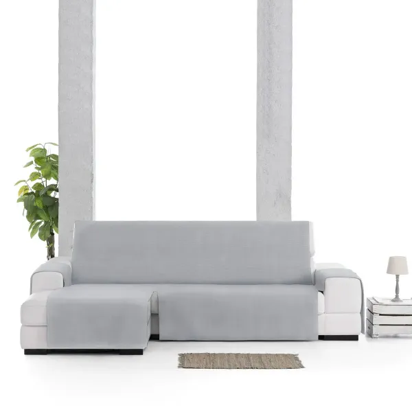 Right short arm chaise longue cover Eysa LEVANTE Grey 100 x 110 x 240 cm