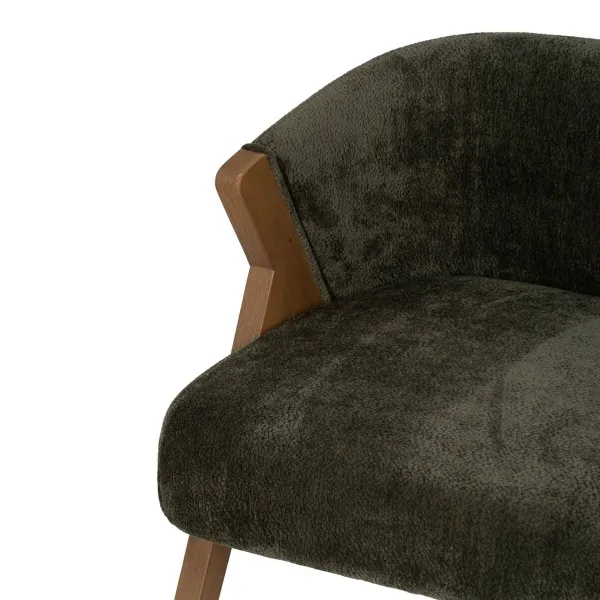 Dining Chair Polyester Wood Foam 58 x 59,5 x 68,5 cm
