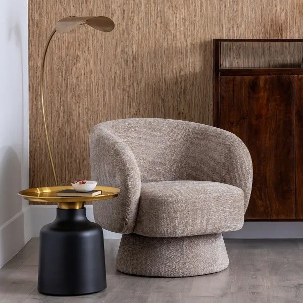 Side table Black Golden 45 x 45 x 55 cm 50 x 50 x 47,5 cm