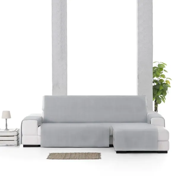 Right short arm chaise longue cover Eysa LEVANTE Grey 100 x 110 x 290 cm