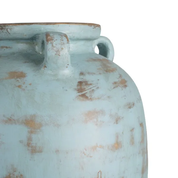 Vase Turquoise Terracotta 26 x 28 x 60 cm