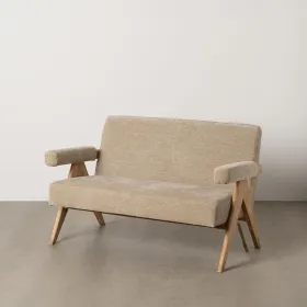 Sofa Beige 134 x 76 x 85 cm