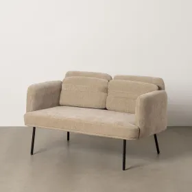 Sofa Black Beige 127 x 72 x 73 cm