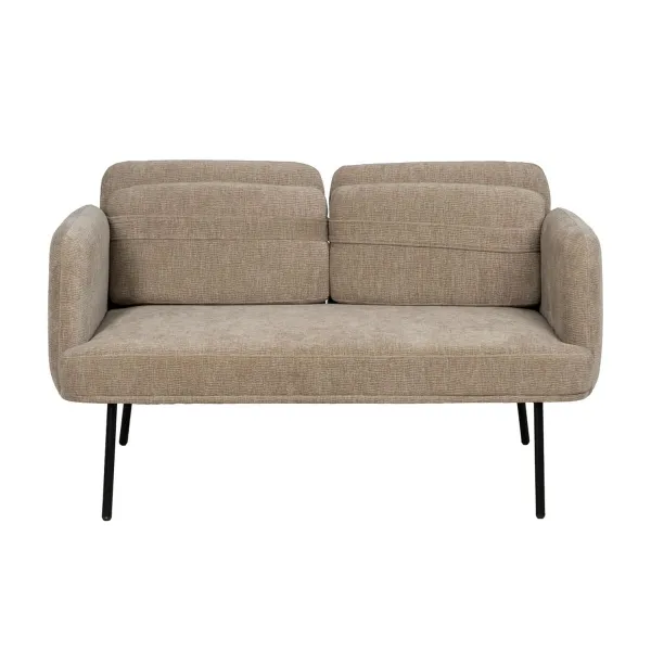 Sofa Black Beige 127 x 72 x 73 cm