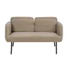 Sofa Black Beige 127 x 72 x 73 cm