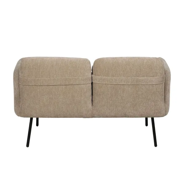 Sofa Black Beige 127 x 72 x 73 cm
